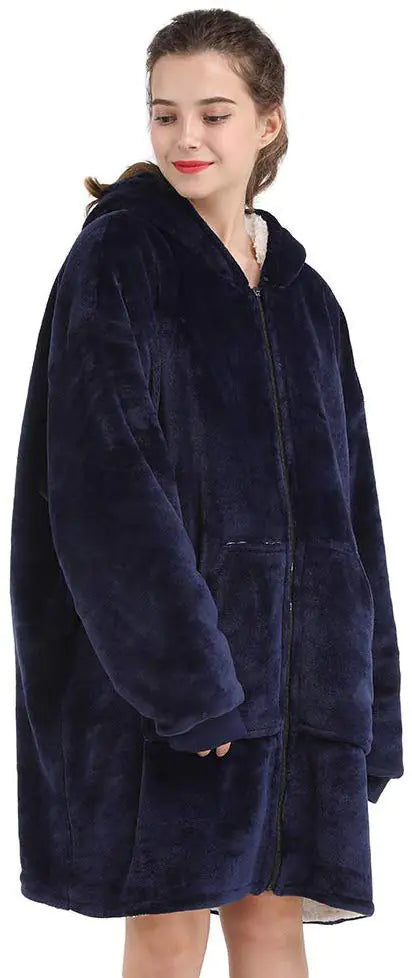 woozies™ Originals — Long Sleeve Pocket Zipper TV Blanket Hoodie