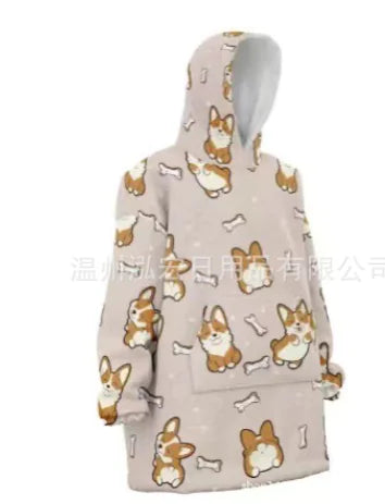 woozies™ Originals — Blanket Hoodie in Faux Lamb Fleece (One Piece)