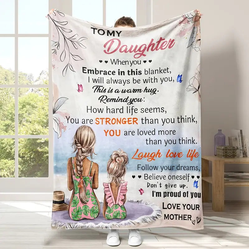 Cozy Flannel Blanket for Daughter - Soft Throw Blanket