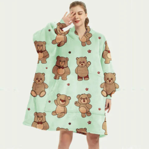 woozies™ Originals — Blanket Hoodie in Faux Lamb Fleece (One Piece)