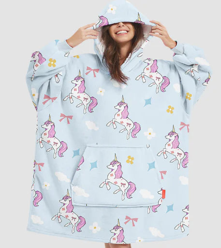woozies™ Originals — Blanket Hoodie in Faux Lamb Fleece (One Piece)