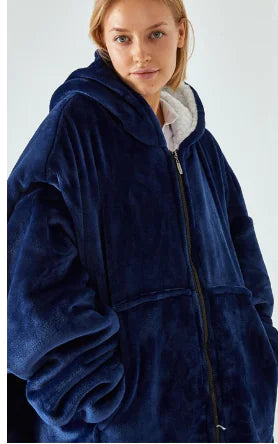 woozies™ Originals — Long Sleeve Pocket Zipper TV Blanket Hoodie