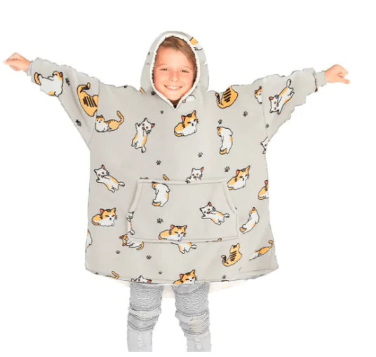 woozies™ Originals — Blanket Hoodie in Faux Lamb Fleece (One Piece)