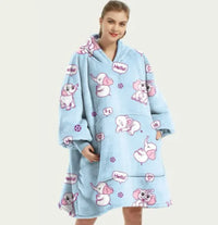 woozies™ Originals — Blanket Hoodie in Faux Lamb Fleece (One Piece)