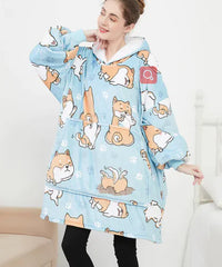 woozies™ Originals — Blanket Hoodie in Faux Lamb Fleece (One Piece)