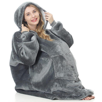 woozies™ Orginal - Giant Thick Fluffy Maccha Cup Hoodie Blanket
