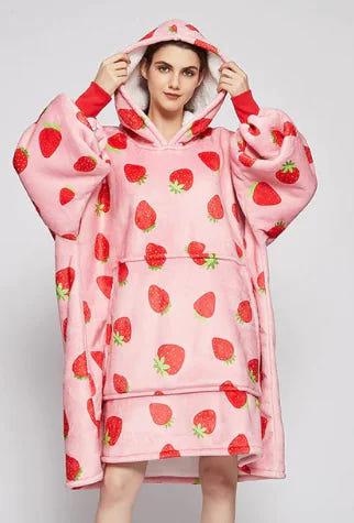 woozies™ Originals — Blanket Hoodie in Faux Lamb Fleece (One Piece)