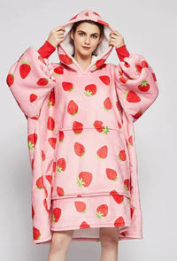 woozies™ Originals — Blanket Hoodie in Faux Lamb Fleece (One Piece)