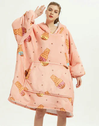 woozies™ Originals — Blanket Hoodie in Faux Lamb Fleece (One Piece)