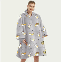 woozies™ Originals — Blanket Hoodie in Faux Lamb Fleece (One Piece)