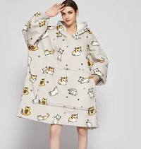 woozies™ Originals — Blanket Hoodie in Faux Lamb Fleece (One Piece)