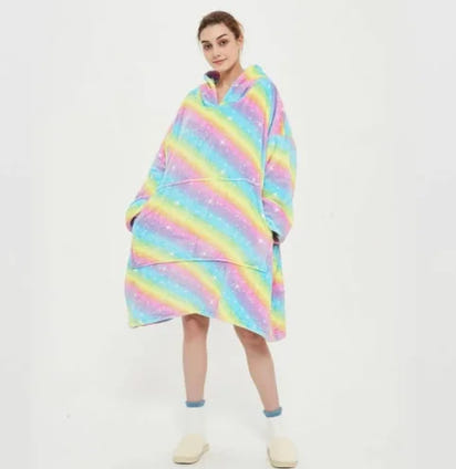woozies™ Originals — Blanket Hoodie in Faux Lamb Fleece (One Piece)