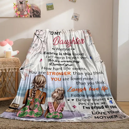 Cozy Flannel Blanket for Daughter - Soft Throw Blanket