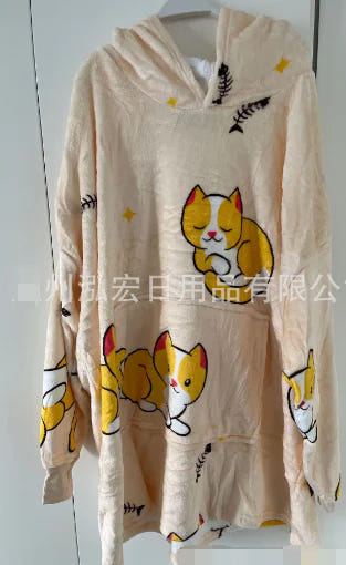 woozies™ Originals — Blanket Hoodie in Faux Lamb Fleece (One Piece)