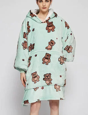 woozies™ Originals — Blanket Hoodie in Faux Lamb Fleece (One Piece)